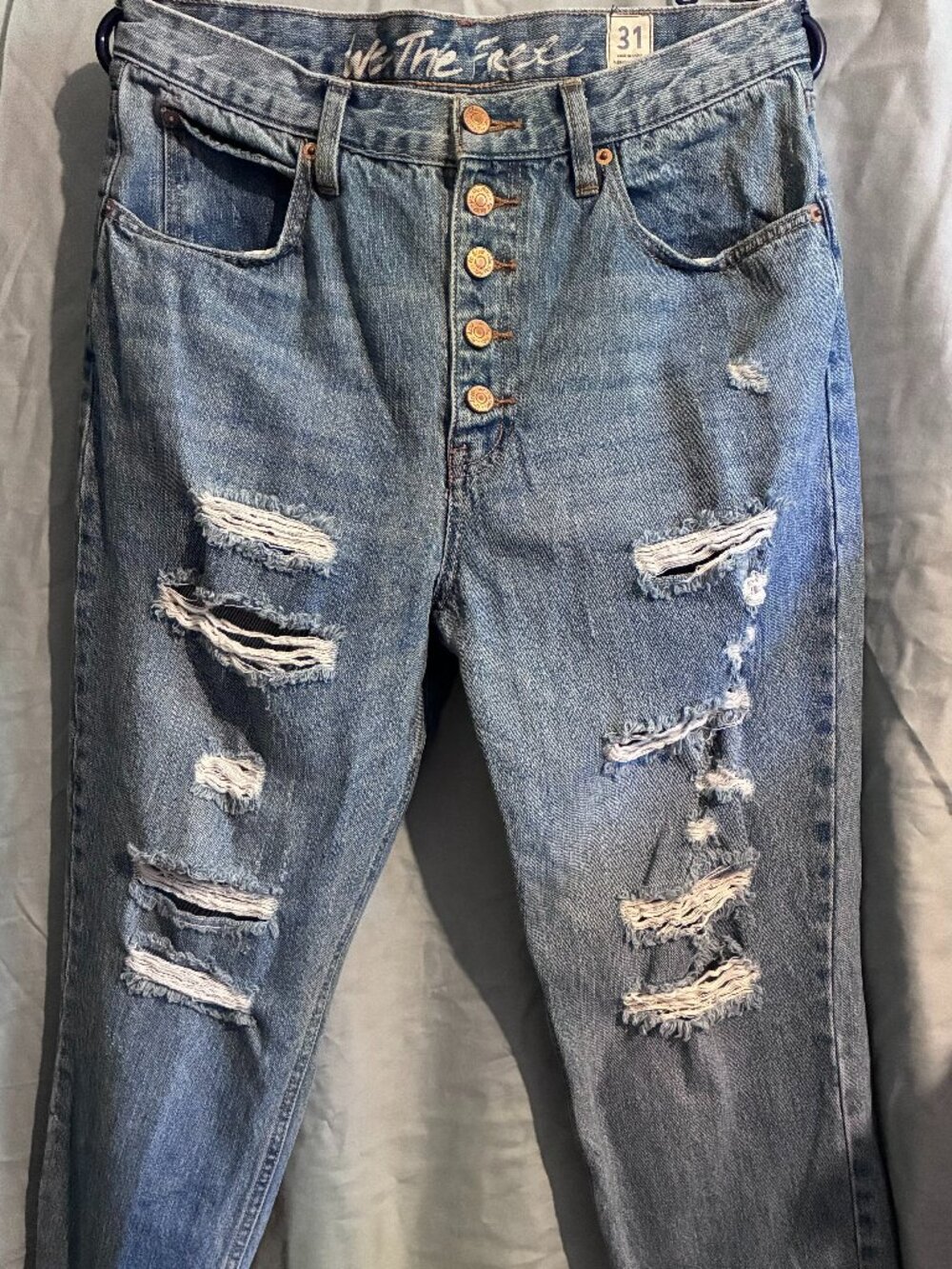We The Free by Free People Blossom Rigid Skinny Jeans size 31